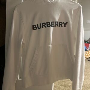 Burberry White Off-the-Shoulder Sweater